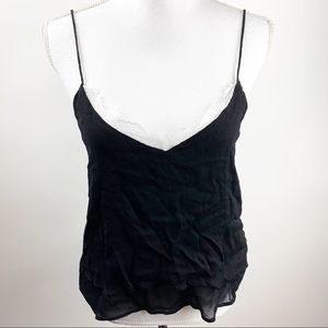 Zara Black Lace Cami Medium